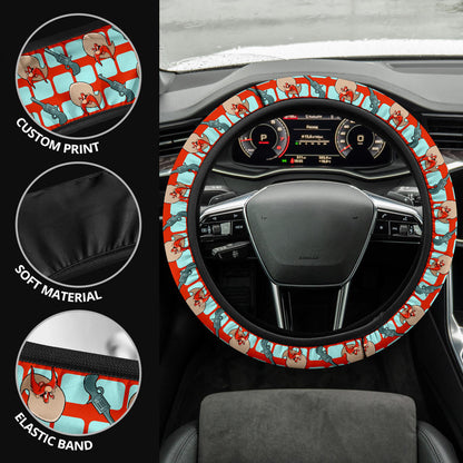 Looney Tunes Yosemit Sam Premium Custom Car Steering Wheel Cover