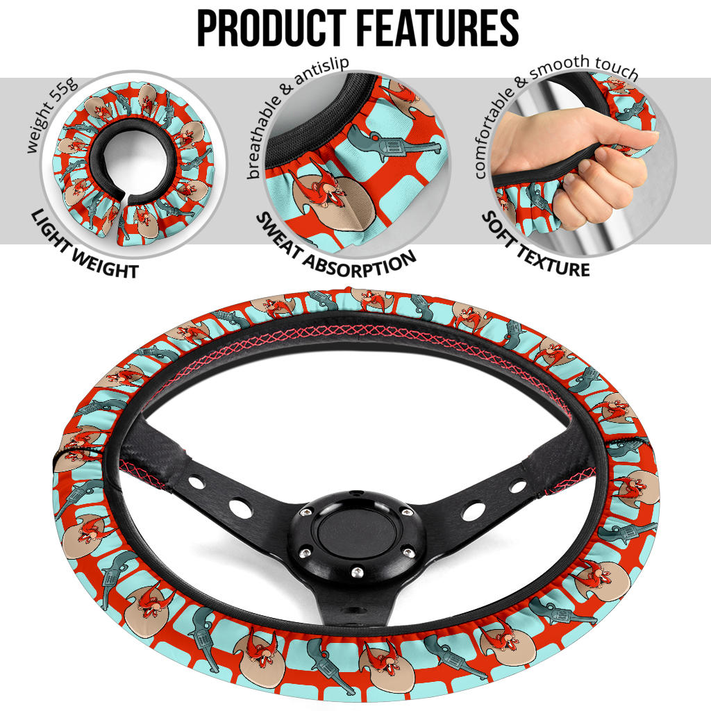 Looney Tunes Yosemit Sam Premium Custom Car Steering Wheel Cover