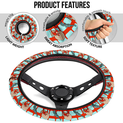Looney Tunes Yosemit Sam Premium Custom Car Steering Wheel Cover