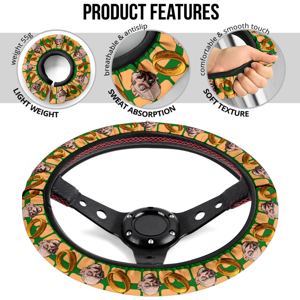 Lord Gollum One Ring Premium Custom Car Steering Wheel Cover