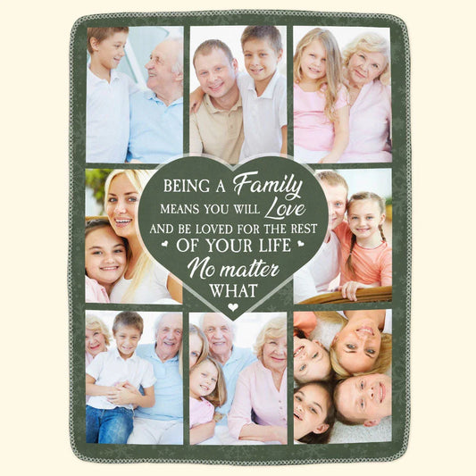Love And Be Loved For The Rest Of Your Life - Personalized Photo Blanket