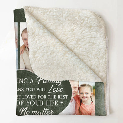 Love And Be Loved For The Rest Of Your Life - Personalized Photo Blanket