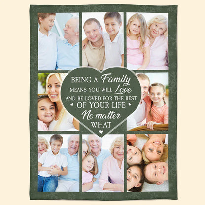 Love And Be Loved For The Rest Of Your Life - Personalized Photo Blanket