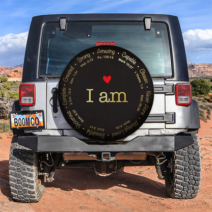 Love I Am Jeep Car Spare Tire Cover