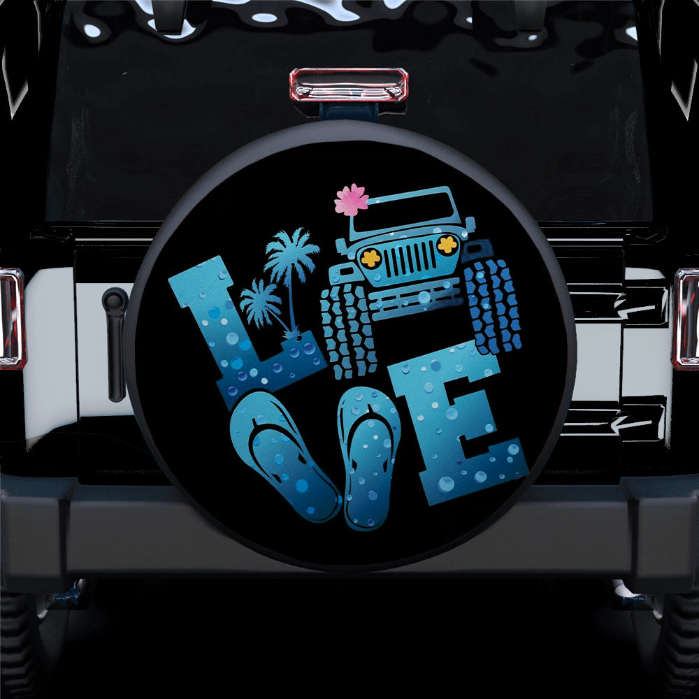 Love Jeep Summer Car Spare Tire Cover