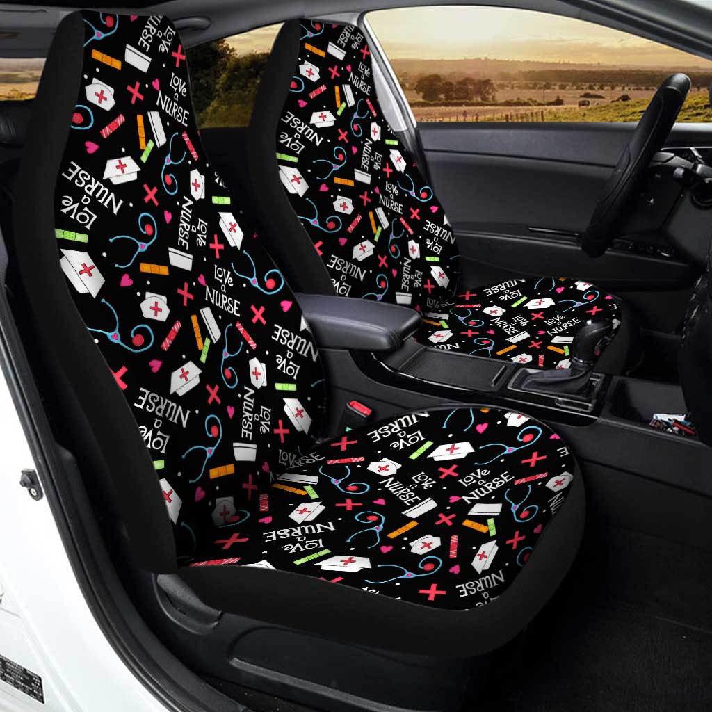 Love Nurse Car Seat Covers Custom Nurse Car Accessories