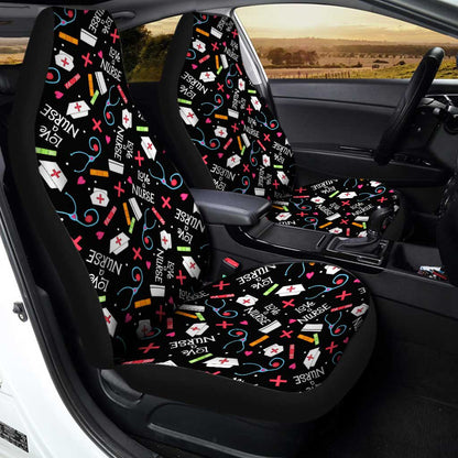 Love Nurse Car Seat Covers Custom Nurse Car Accessories