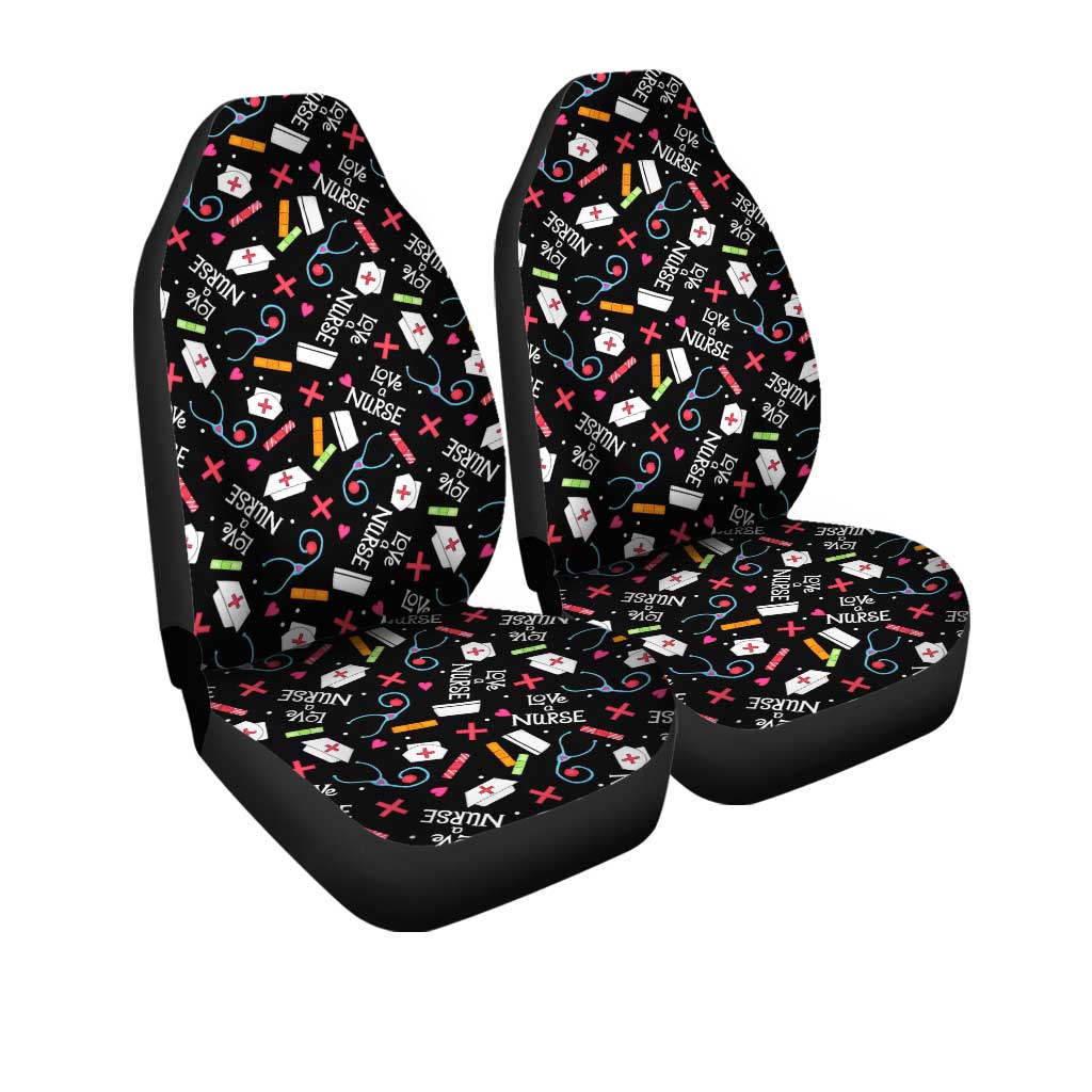 Love Nurse Car Seat Covers Custom Nurse Car Accessories