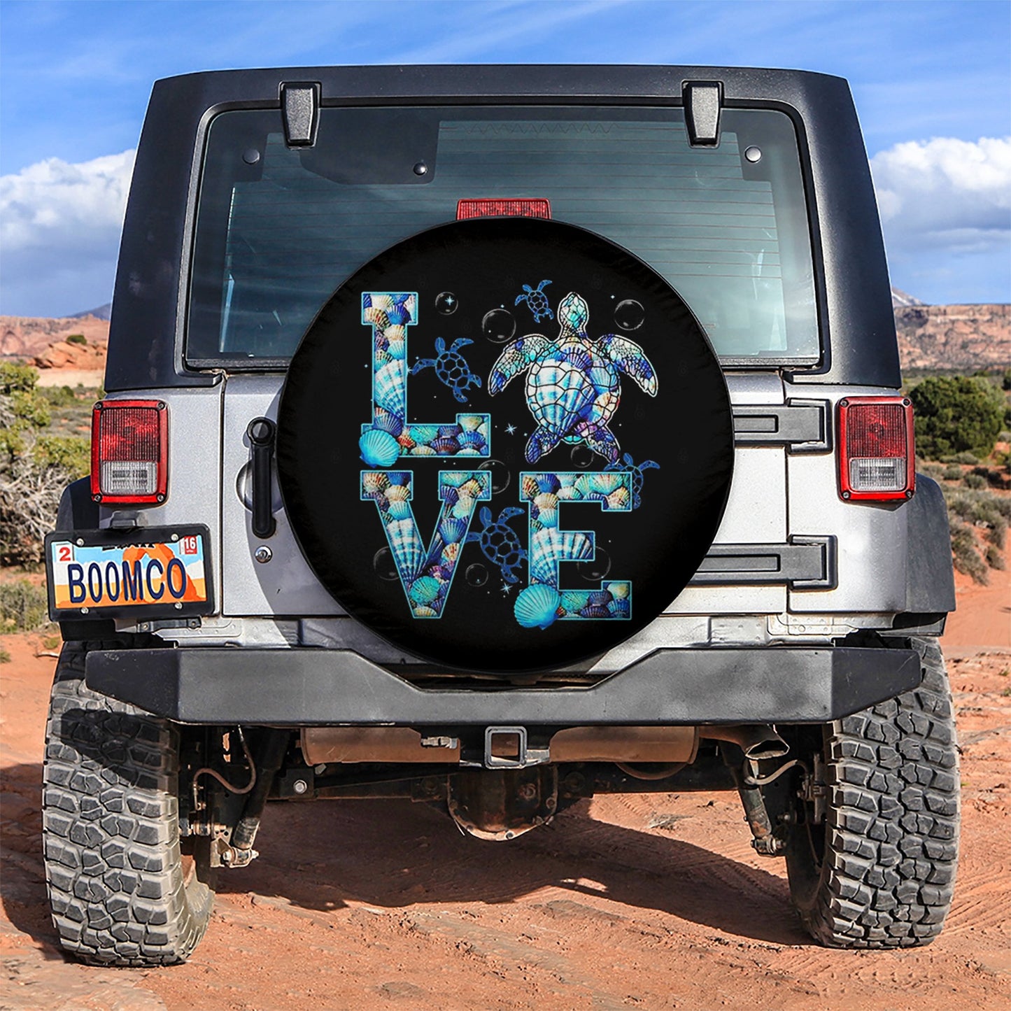 Love Ocean Turtle Jeep Car Spare Tire Cover