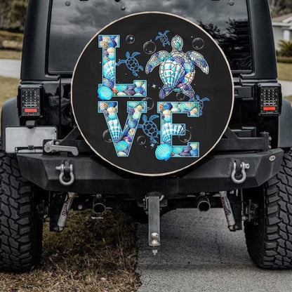 Love Ocean Turtle Jeep Car Spare Tire Cover