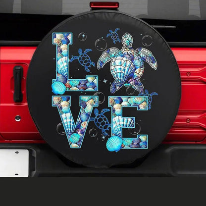 Love Ocean Turtle Jeep Car Spare Tire Cover