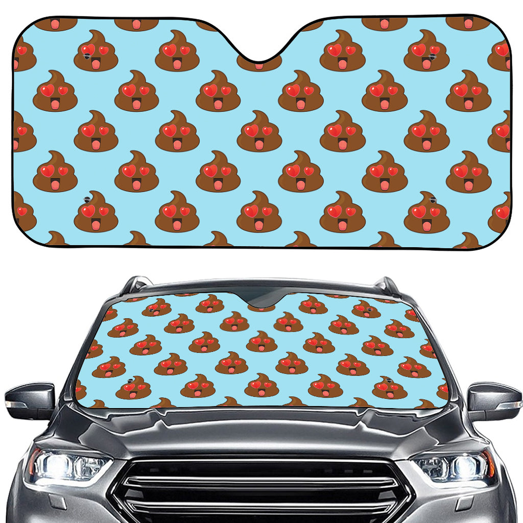 Lovely Poop Pattern Print Car Windshield Sun Shade