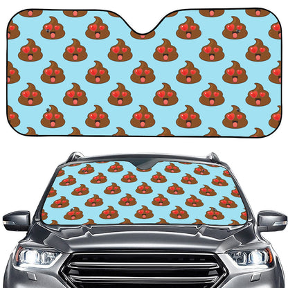 Lovely Poop Pattern Print Car Windshield Sun Shade