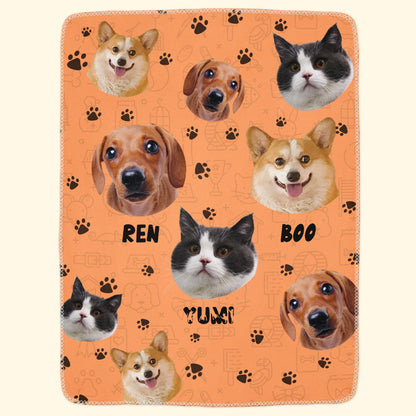 Lovely Upload Pet Image - Personalized Photo Blanket - Birthday, Loving Gift For Cat & Dog Lover, Pet Owner, Pet Parents