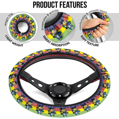 Lucario Anime Custom Car Steering Wheel Cover