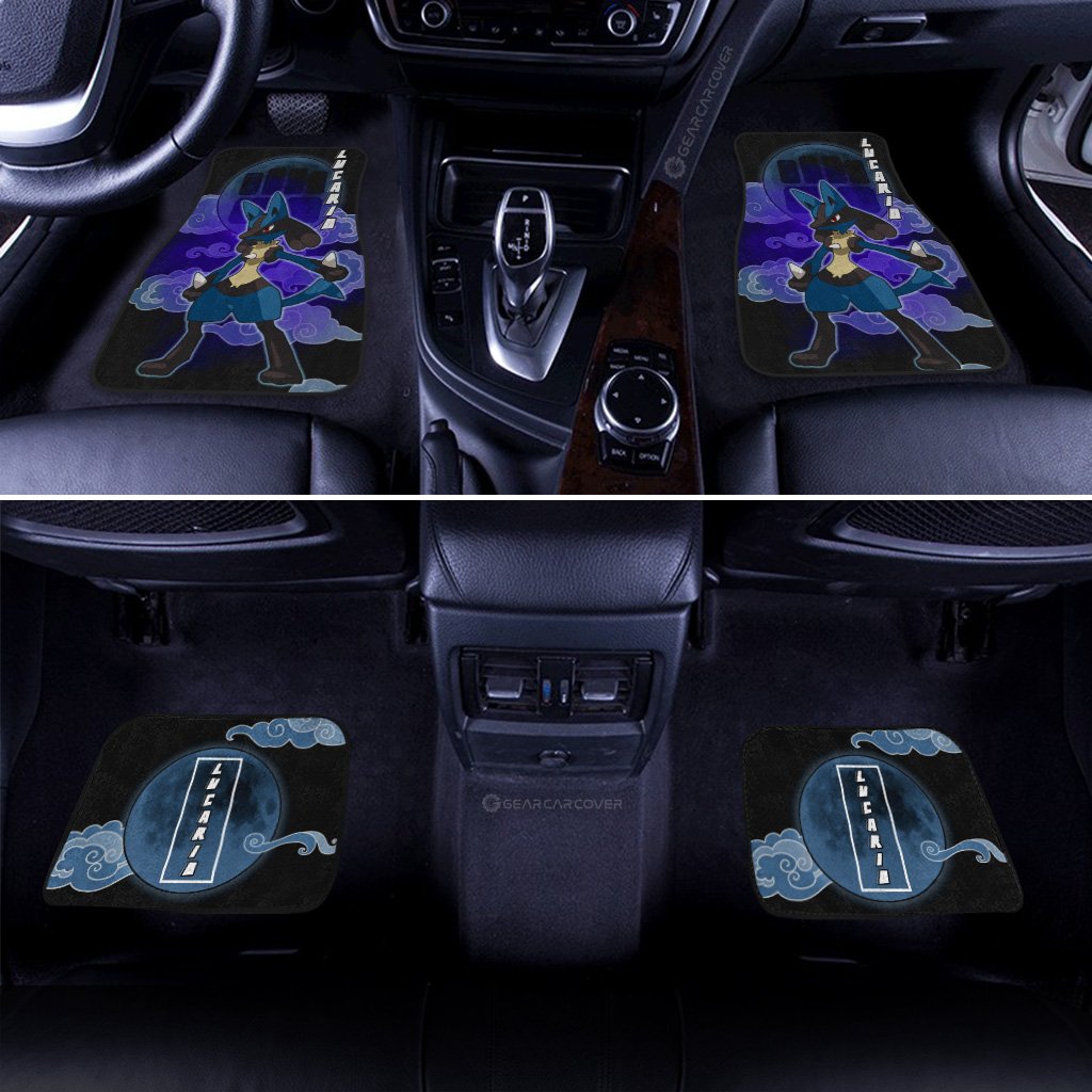 Lucario Car Floor Mats Custom Anime Car Accessories For Anime Fans