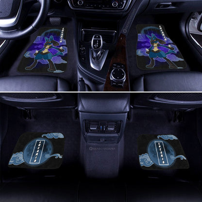 Lucario Car Floor Mats Custom Anime Car Accessories For Anime Fans