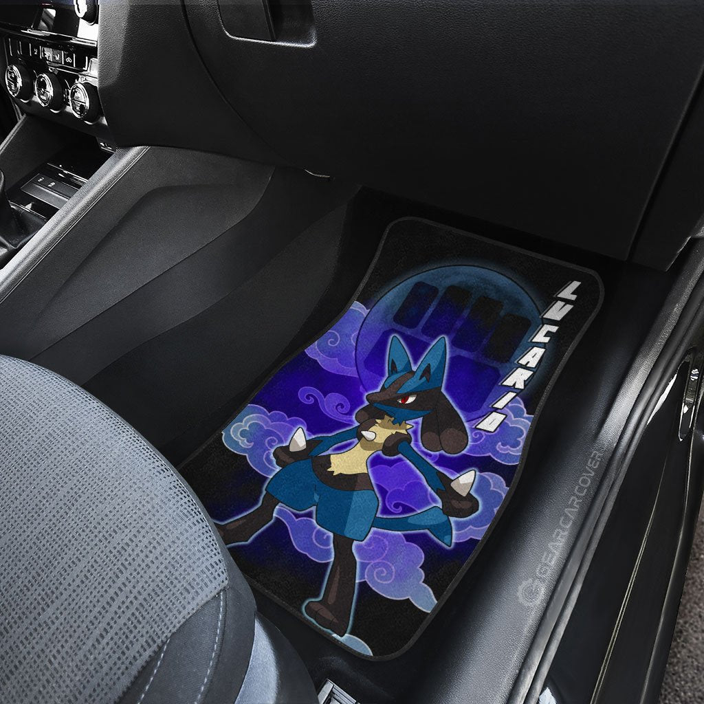 Lucario Car Floor Mats Custom Anime Car Accessories For Anime Fans