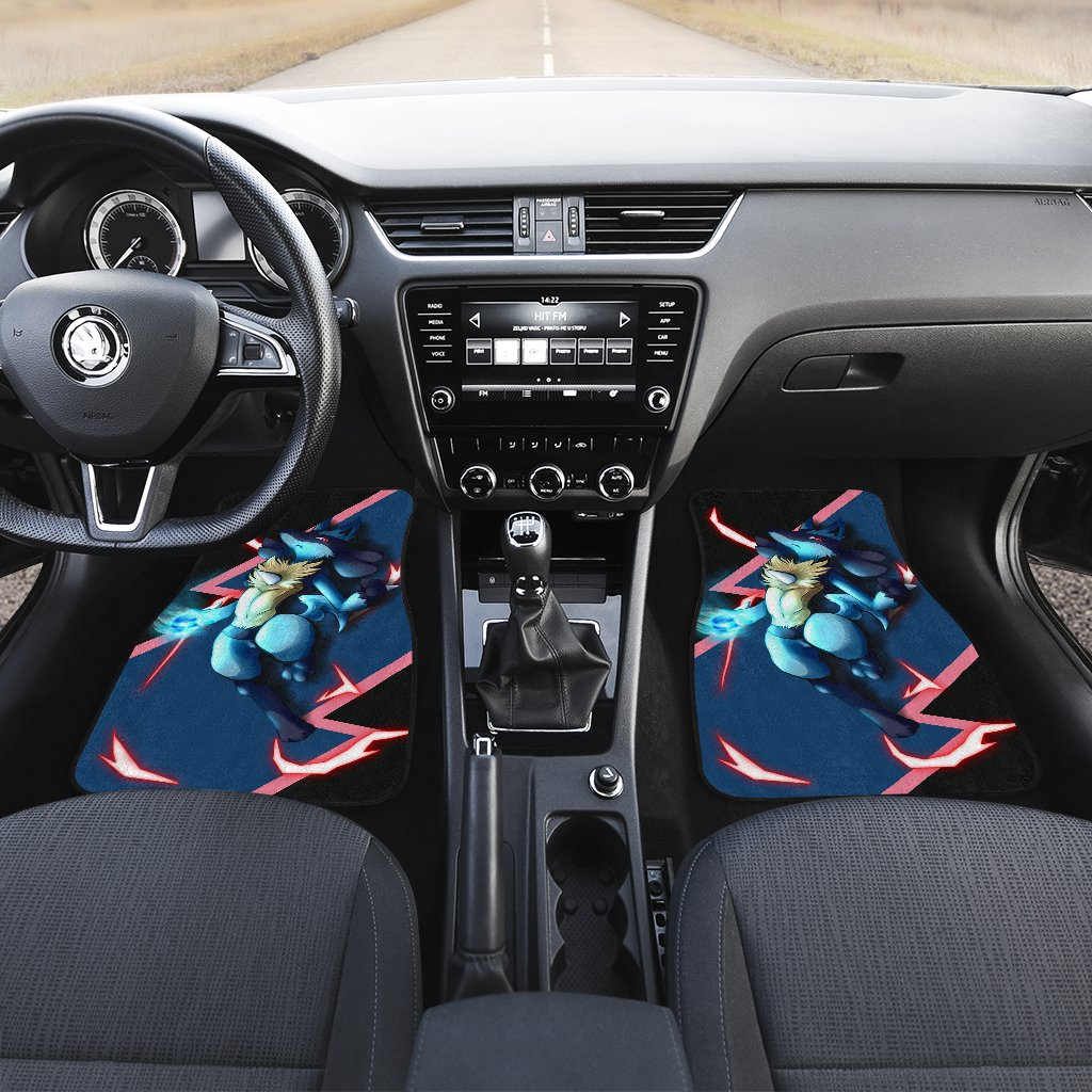 Lucario Car Floor Mats Custom Anime Car Interior Accessories