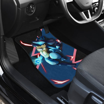 Lucario Car Floor Mats Custom Anime Car Interior Accessories