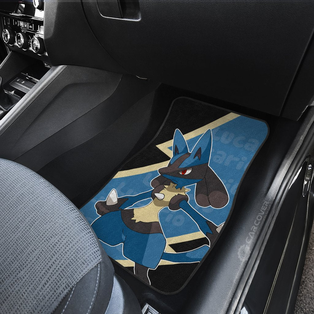 Lucario Car Floor Mats Custom Anime Car Interior Accessories