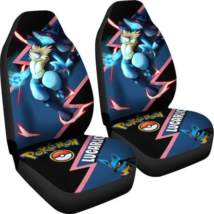 Lucario Car Seat Covers Custom Anime Pokemon Car Accessories