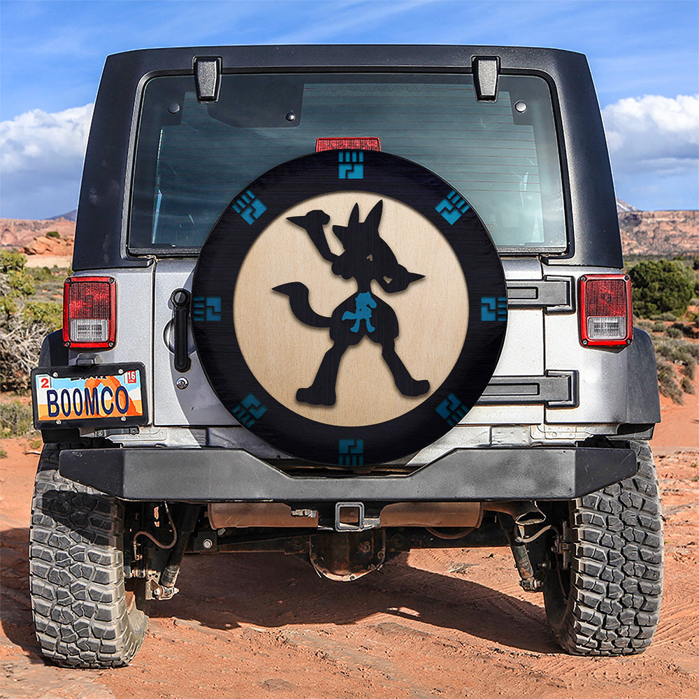 Lucario Evolution Car Spare Tire Cover