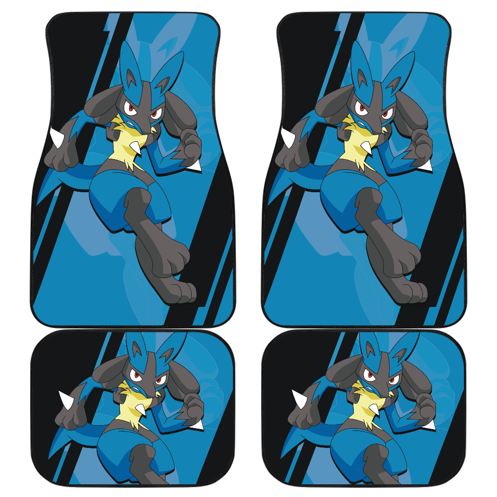 Lucario Pokemon Car Floor Mats Style Custom For Fans Ci230119-05a