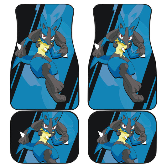 Lucario Pokemon Car Floor Mats Style Custom For Fans Ci230119-05a