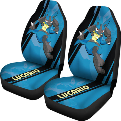 Lucario Pokemon Car Seat Covers Style Custom For Fans Ci230118-05