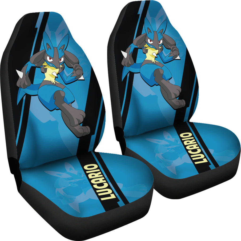 Lucario Pokemon Car Seat Covers Style Custom For Fans Ci230118-05