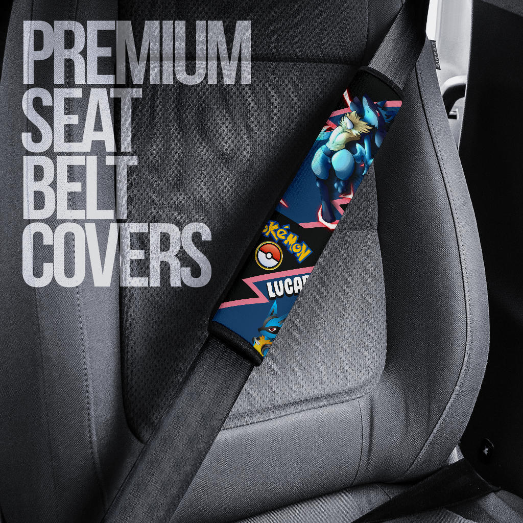 Lucario car seat belt covers Anime Custom Car Accessories