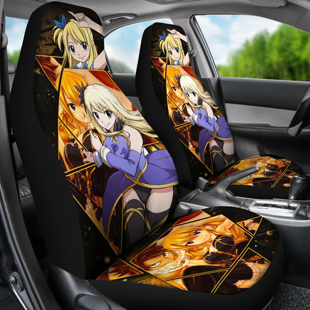 Lucy Heartfilia Fairy Tail Car Seat Covers Anime Car Accessories Custom For Fans Ci22060103