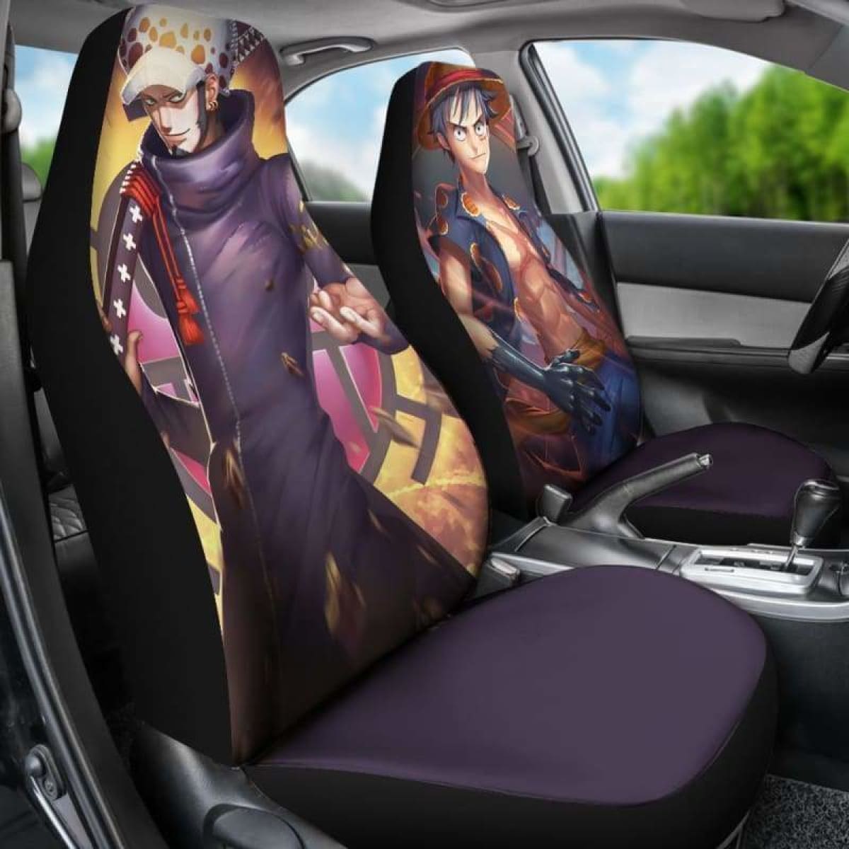 Luffy Law One Piece Car Seat Covers Universal Fit 051312