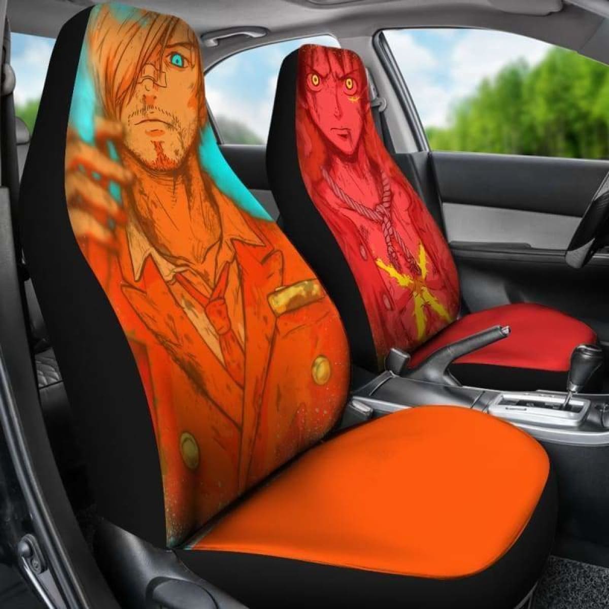 Luffy Sanji One Piece Car Seat Covers Universal Fit 051312