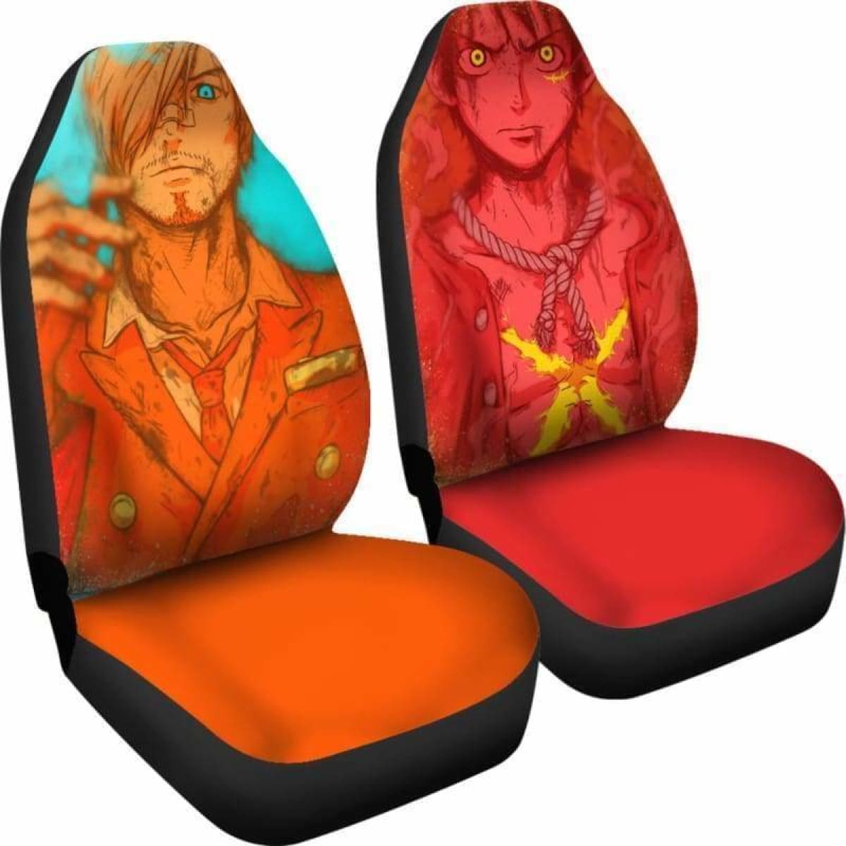 Luffy Sanji One Piece Car Seat Covers Universal Fit 051312
