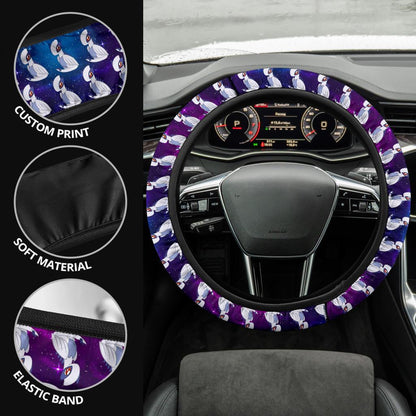 Lugia Anime Custom Car Steering Wheel Cover