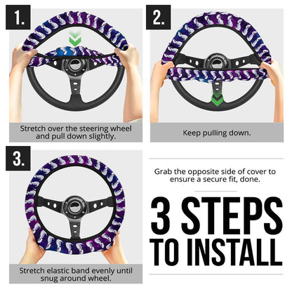 Lugia Anime Custom Car Steering Wheel Cover