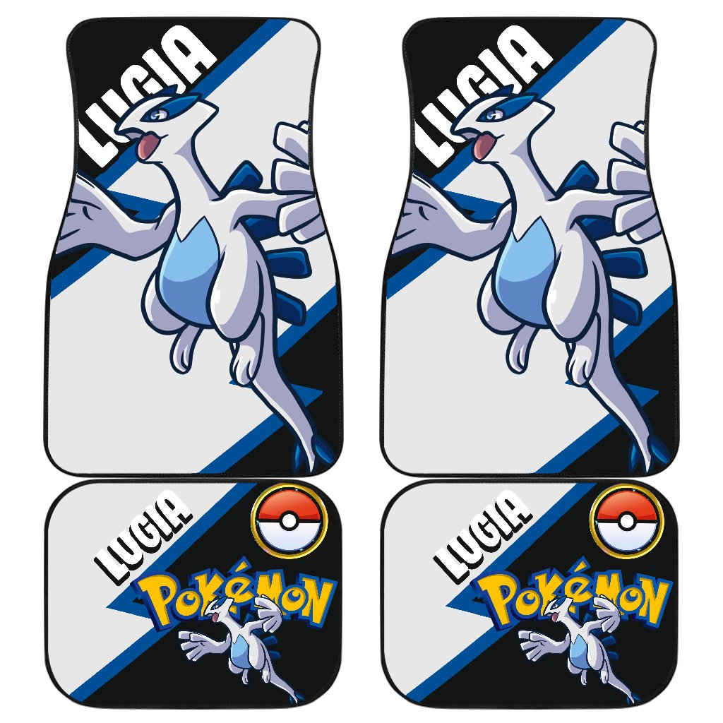 Lugia Car Floor Mats Custom Anime Car Interior Accessories