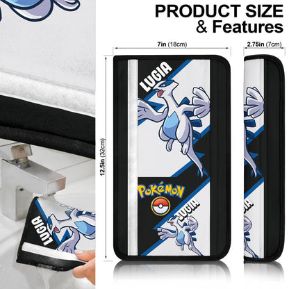 Lugia car seat belt covers Anime Custom Car Accessories