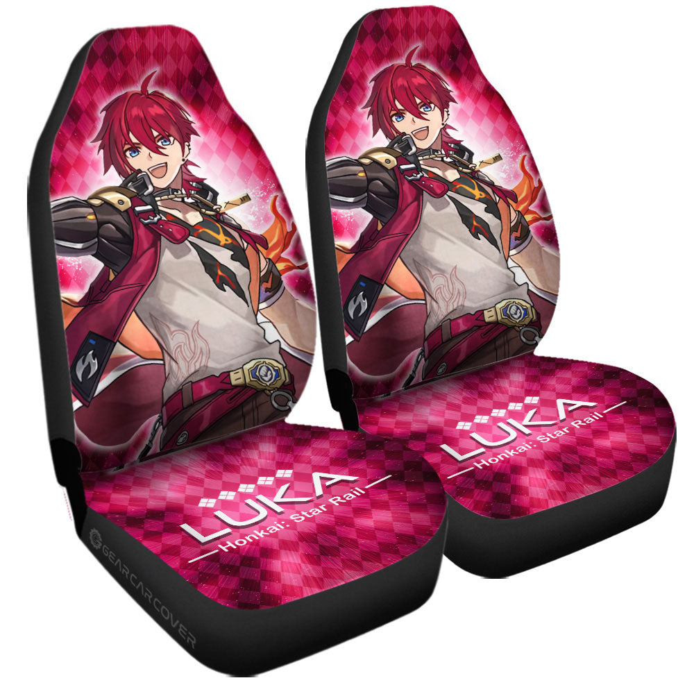 Luka Car Seat Covers Custom Honkai Star Rail Car Accessories