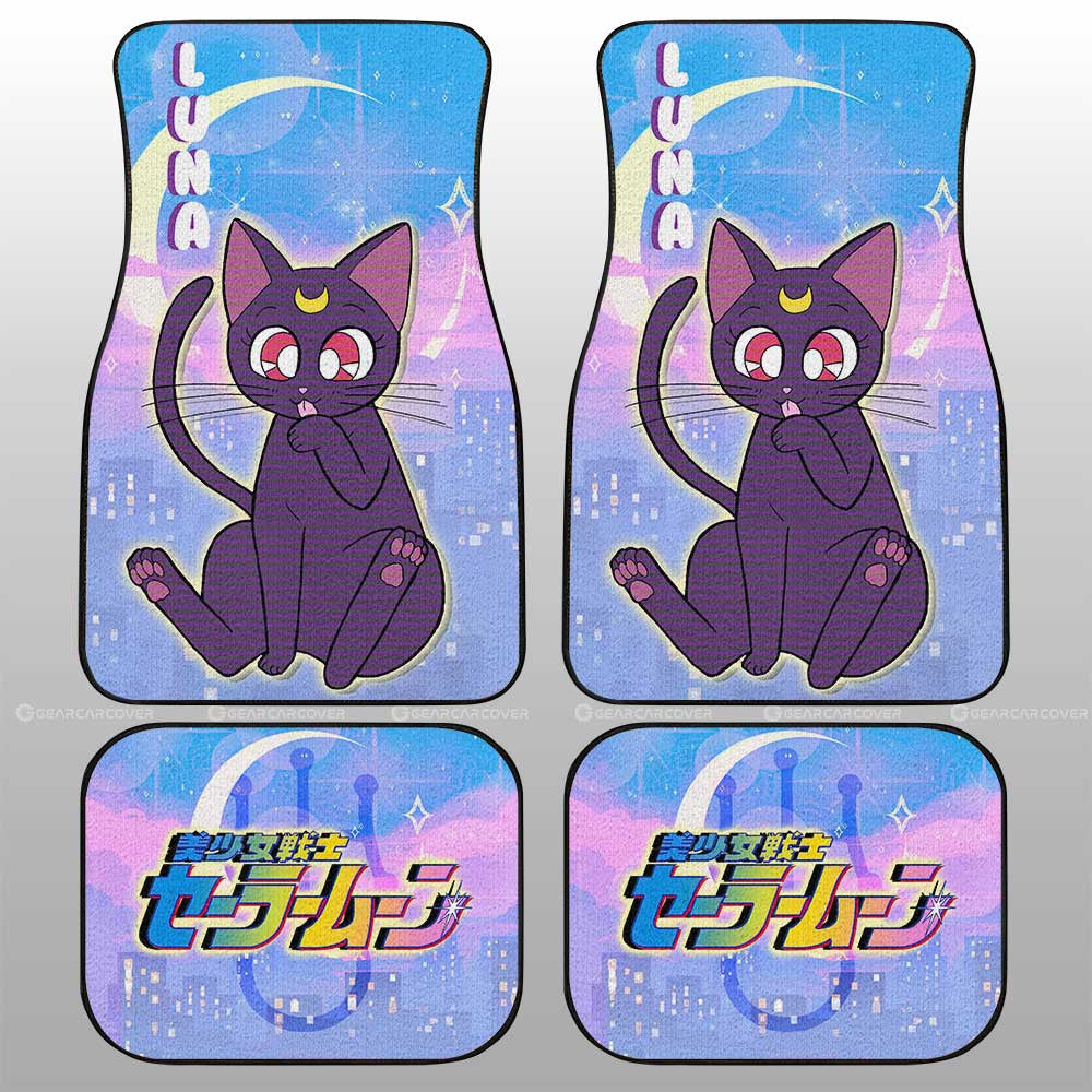 Luna Car Floor Mats Custom Sailor Moon Anime Car Accessories