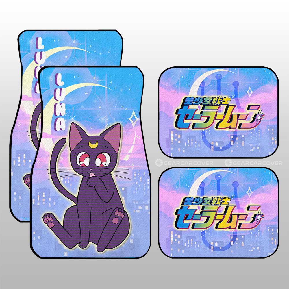 Luna Car Floor Mats Custom Sailor Moon Anime Car Accessories