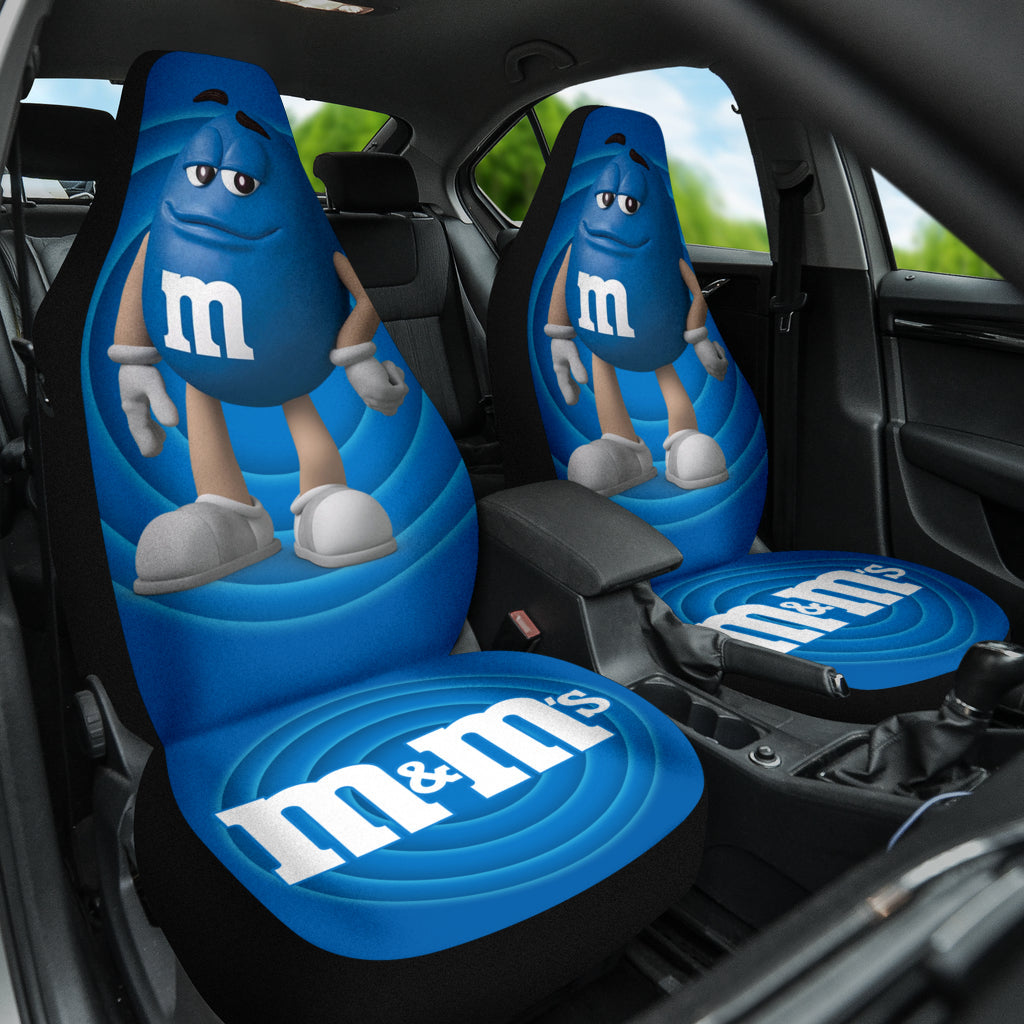 M&M Blue Chocolate Fantasy Car Seat Covers Car Accessories Ci220517-04