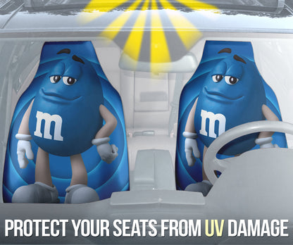 M&M Blue Chocolate Fantasy Car Seat Covers Car Accessories Ci220517-04