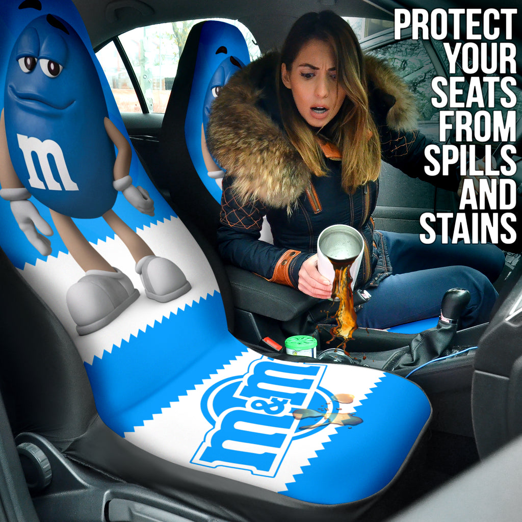 M&M Blue Chocolate Fantasy Car Seat Covers Car Accessories Ci220517-06