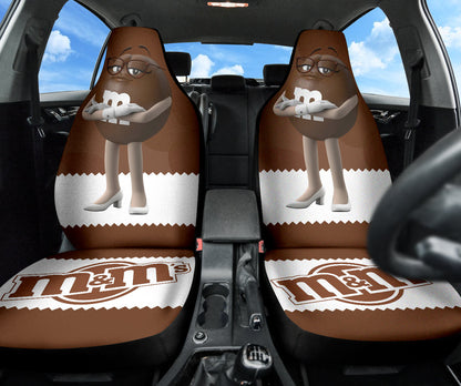 M&M Brown Chocolate Fantasy Car Seat Covers Car Accessories Ci220517-10