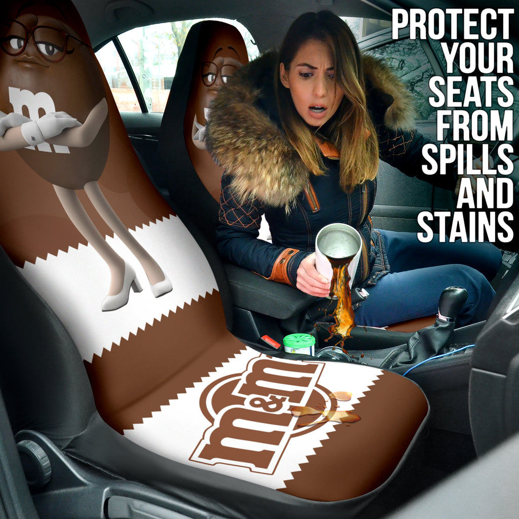 M&M Brown Chocolate Fantasy Car Seat Covers Car Accessories Ci220517-10