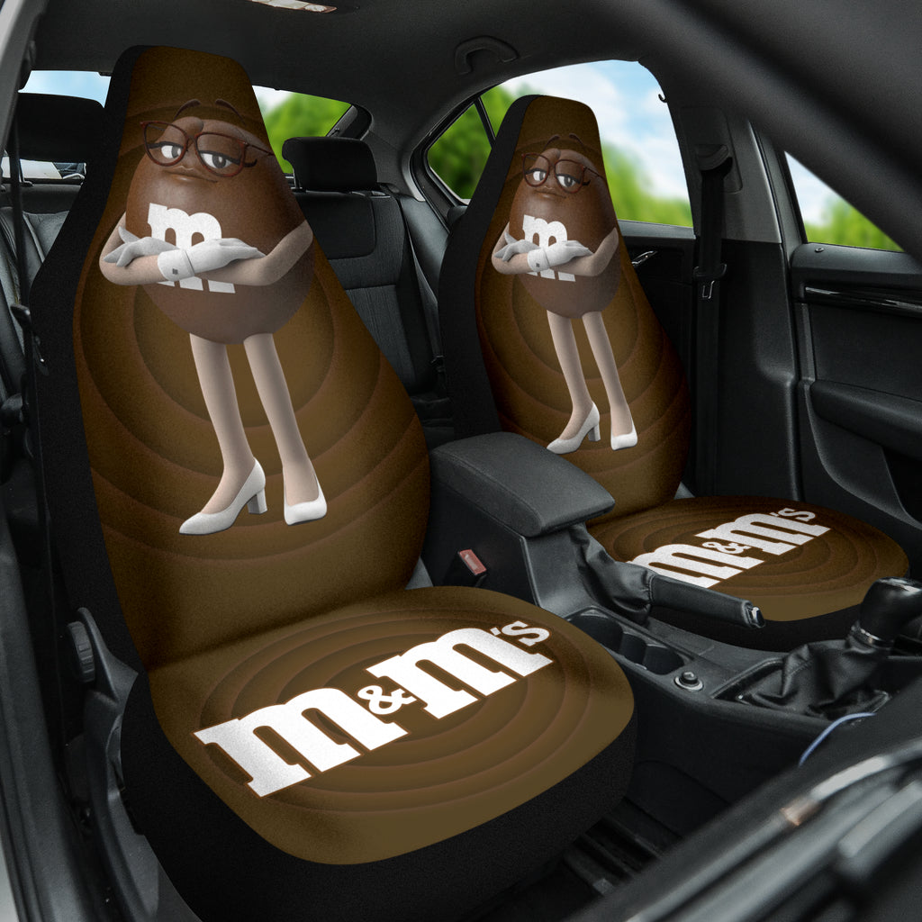M&M Brown Chocolate Fantasy Car Seat Covers Car Accessories Ci220517-05