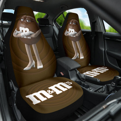 M&M Brown Chocolate Fantasy Car Seat Covers Car Accessories Ci220517-05